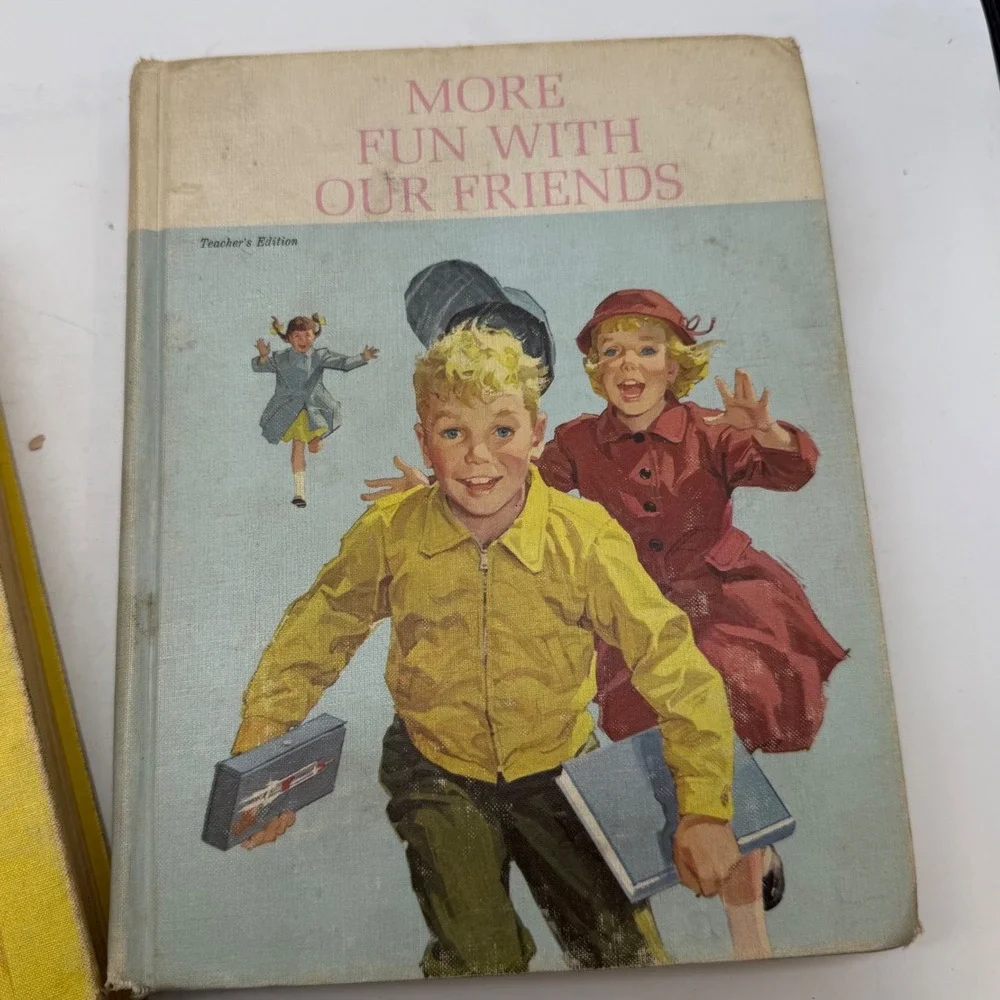 Vtg 1960s Fun With Our Friends & More Fun With Our Friends Teachers Edition Set